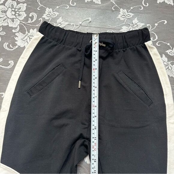 Imperial Black and White Colorblock Joggers with Zip Hems Sz Small - Picture 13 of 15